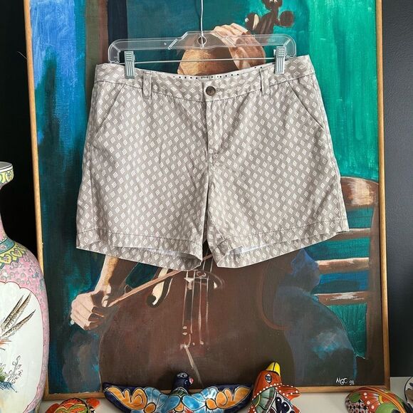 Merona Tan Patterned Women's Bermudas 8 - Picture 15 of 16